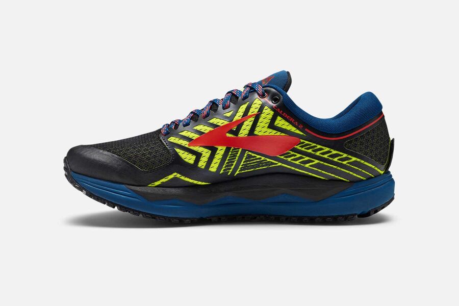 Brooks Caldera 2 Mens Discount Trail Running Shoes Black/Blue Canada